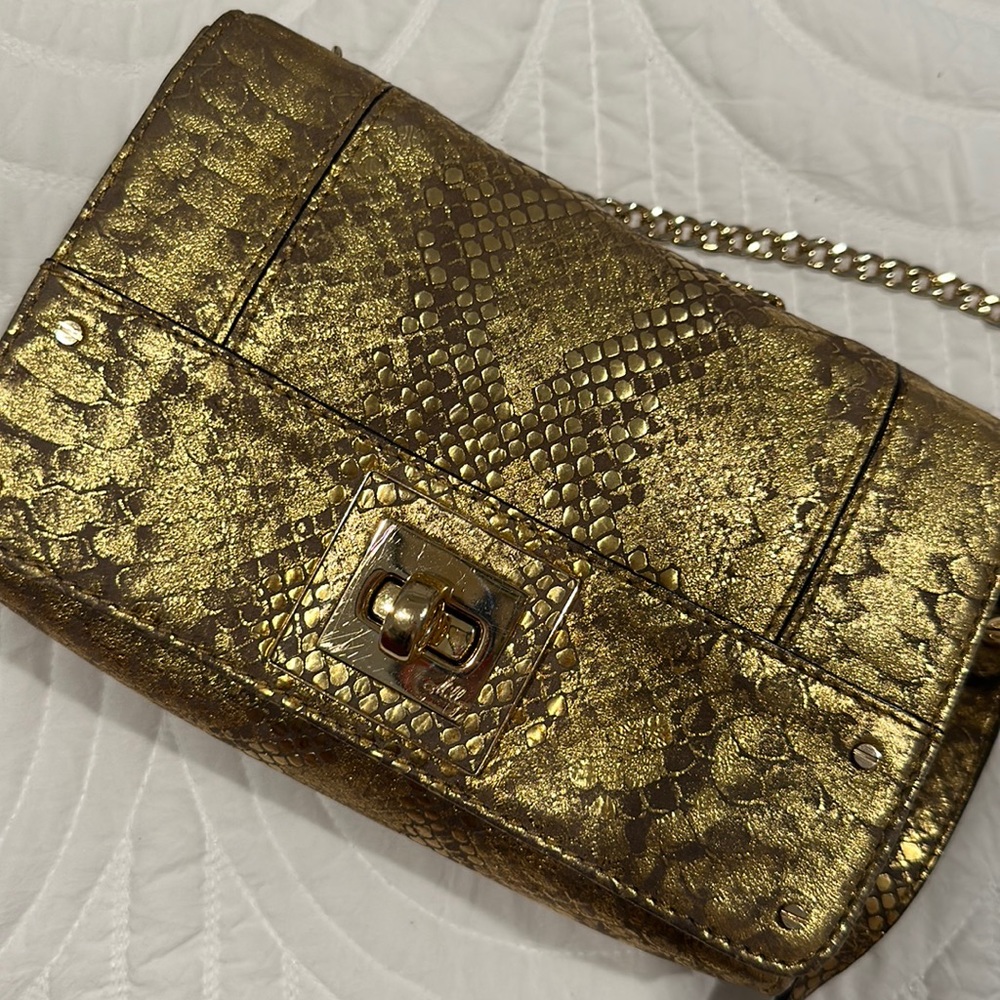Milly metallic crossbody bag